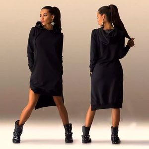 Women’s Long Sleeve College Style Hoodie Dress